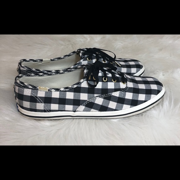 black and white buffalo plaid shoes